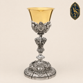 Liturgischer Kelch bicolor, reich verziert 26 cm – KSCM-016