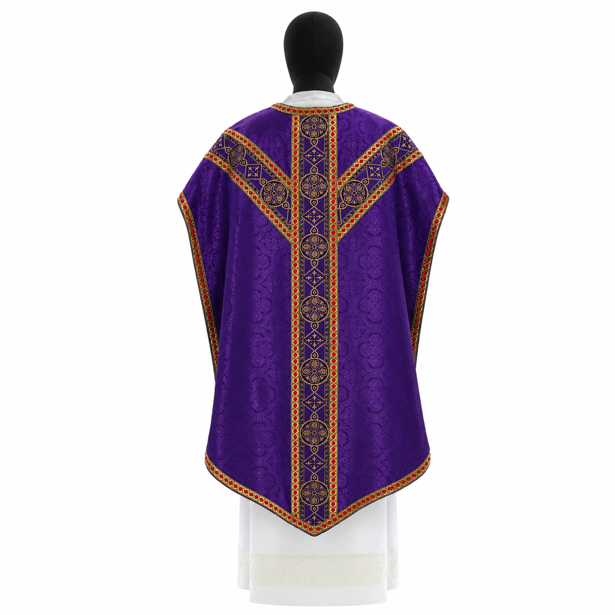 Kasel im Pugin-Stil, violett