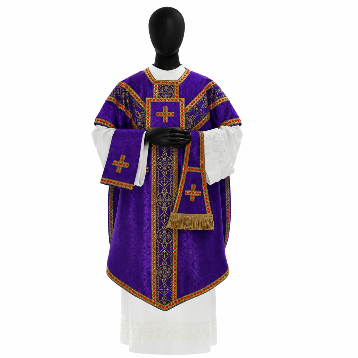Kasel im Pugin-Stil, violett
