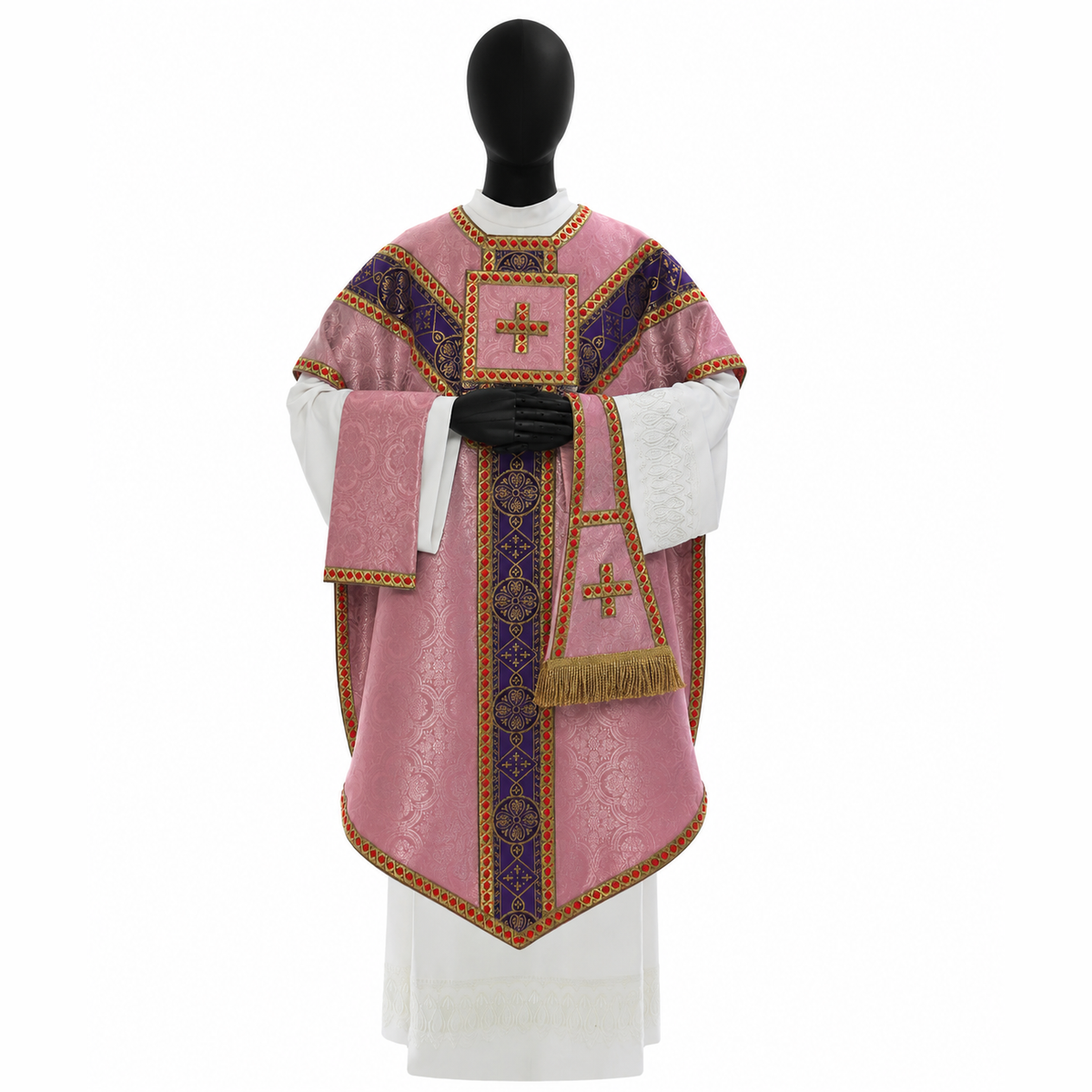 Pugin-Kasel, rosa