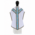 Pugin-Kasel in Weiß-Blau