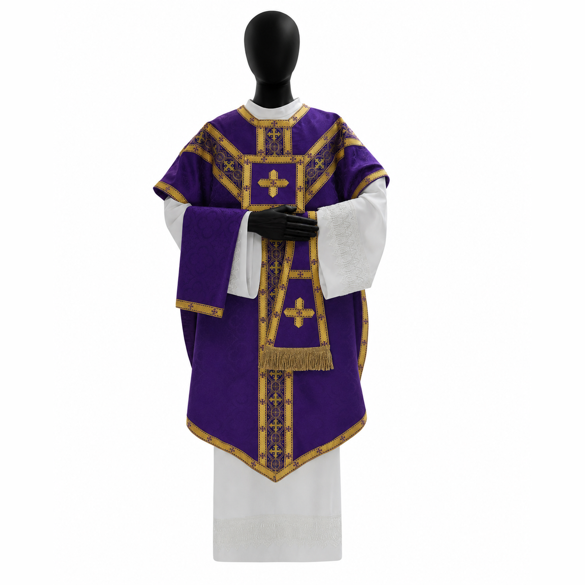 Kasel im Pugin-Stil, violett