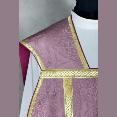 Römisches Messgewand mit Kreuz, Rosa