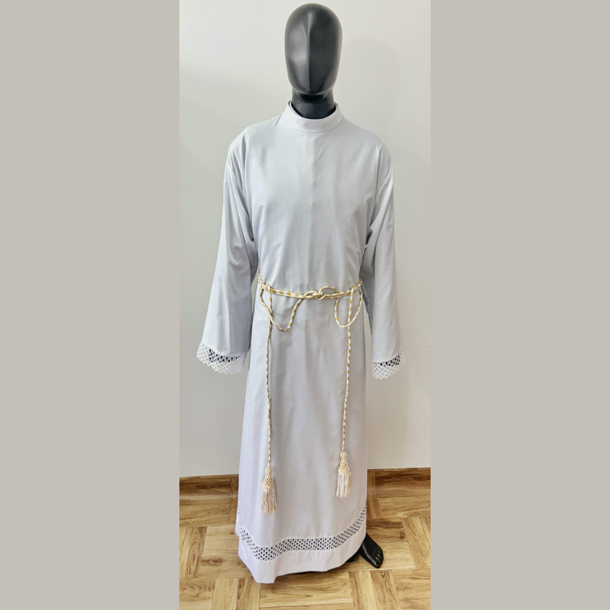 Zingulum weiß-goldfarben mit Zierabschluss CG01-005