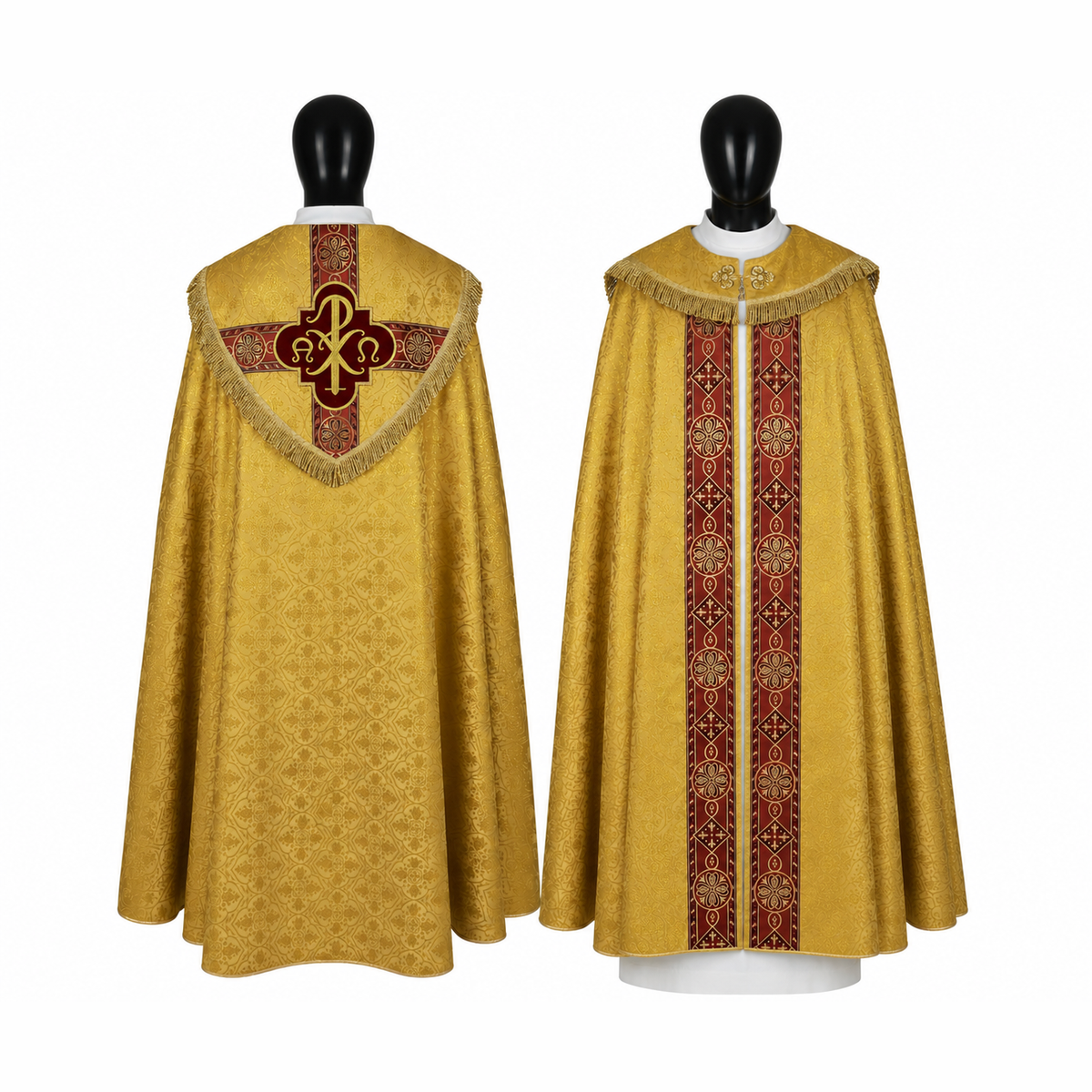 Chasuble in semigotischem Stil, gold