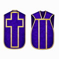 Römisches Messgewand mit Kreuz Violett