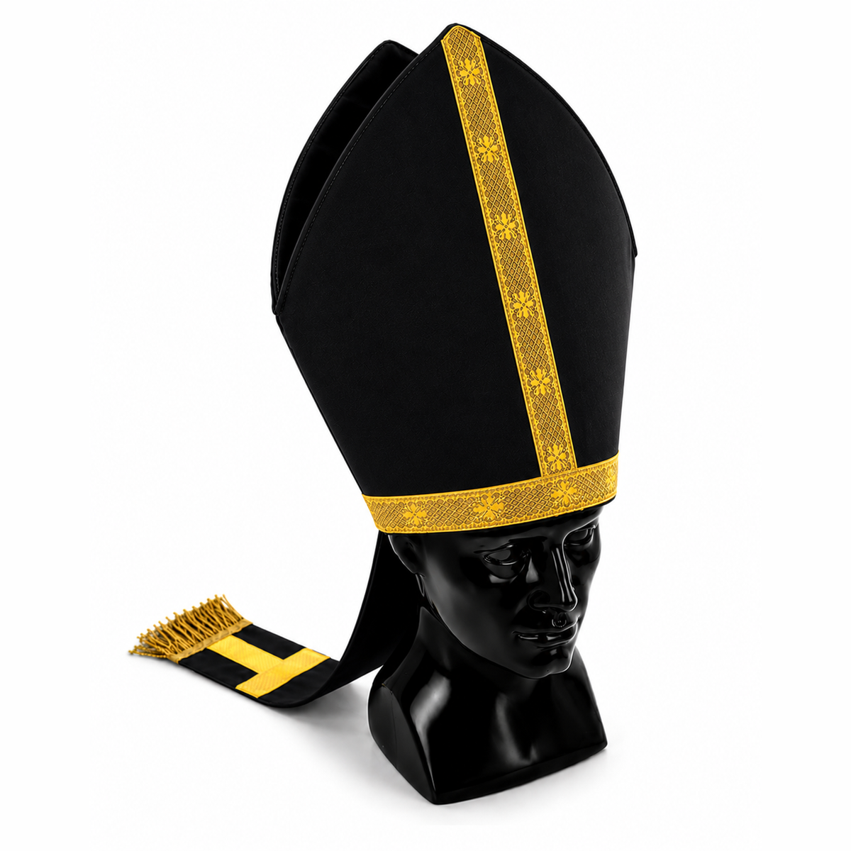 Liturgische Mitra Schwarz