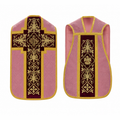 Römisches Messgewand mit Kreuz, rosa