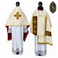 Liturgischer Brokat-Schleier, bestickt – WLKRB-001