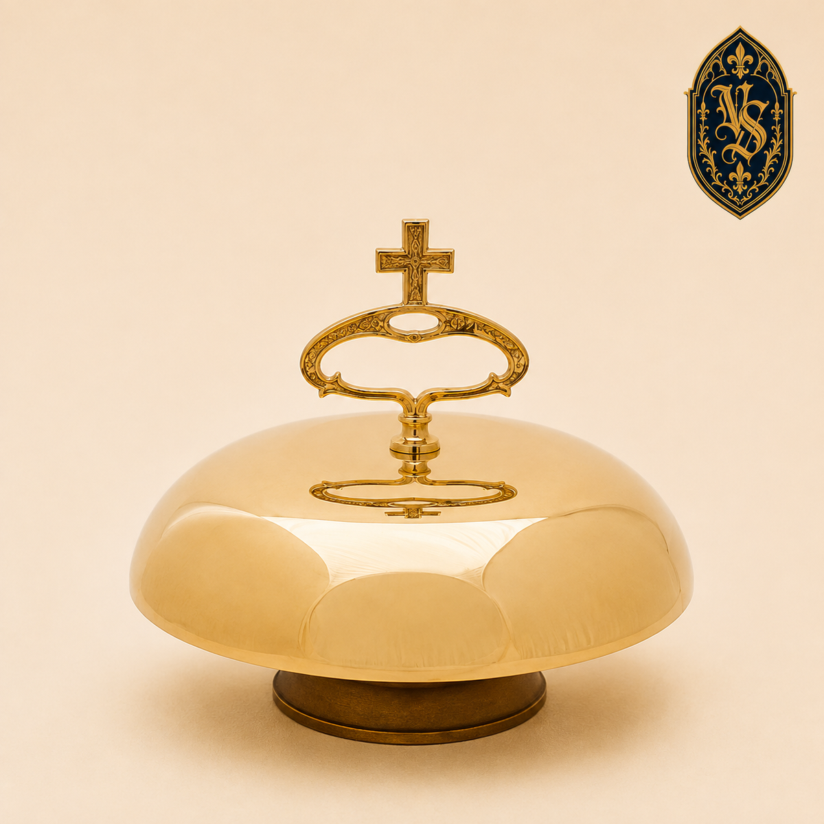 Messinggong, einzeln, 30 cm, mit Klöppel – GSCM-005