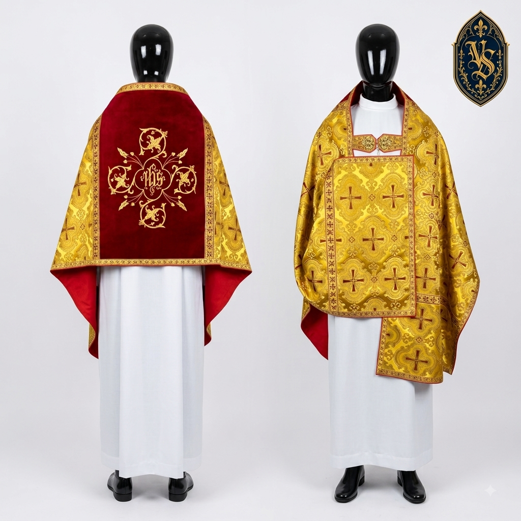 Liturgischer Schulterschleier mit Stickerei – WLKRB-006