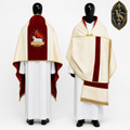 Humeralvelum mit Agnus Dei-Stickerei – WLKRB-007