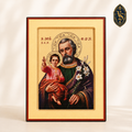 Ikone des Heiligen Josef mit dem Jesuskind – ISCM-003