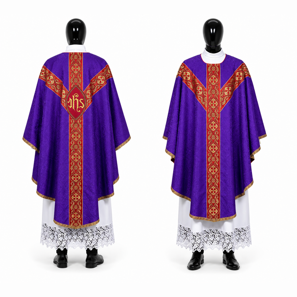 Kasel semi-gotisch Violett