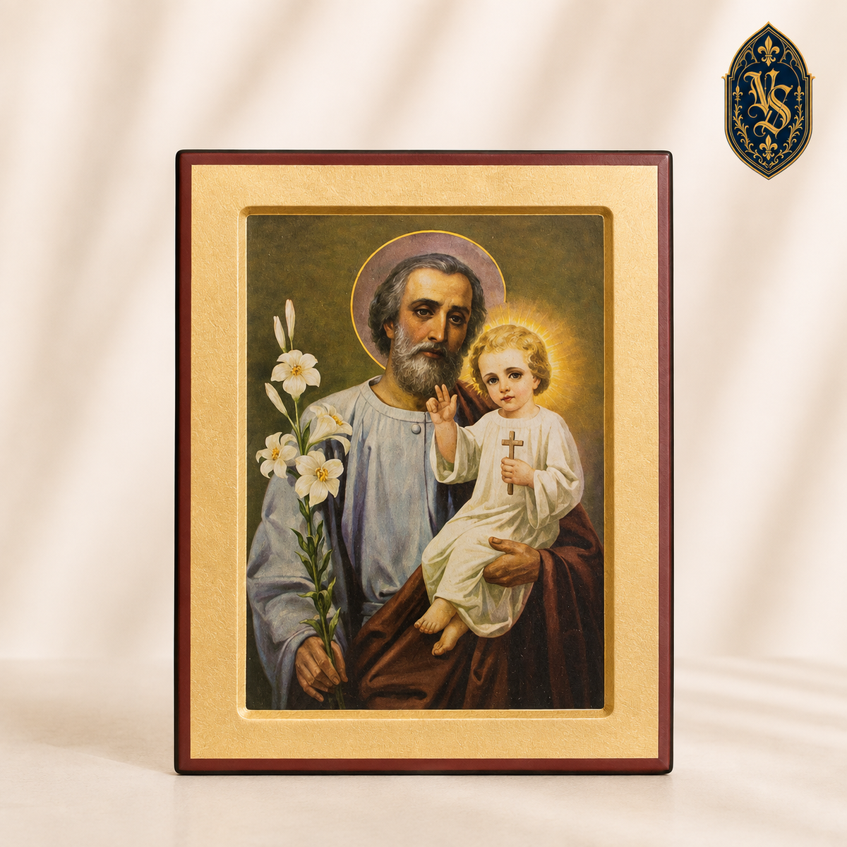 Ikone des Heiligen Josef mit dem Jesuskind – ISCM-006