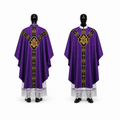 Halbgotisches Messgewand, Violett