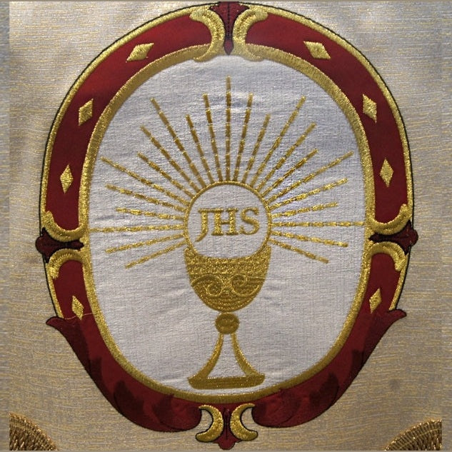 Prozessionsbaldachin bestickt – Heiligstes Herz Jesu
BLHKRB-002
